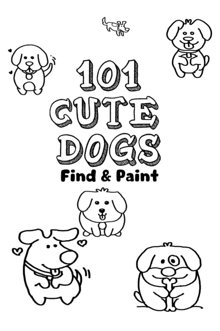 101 Cute Dogs: Find & Paint Kapağı