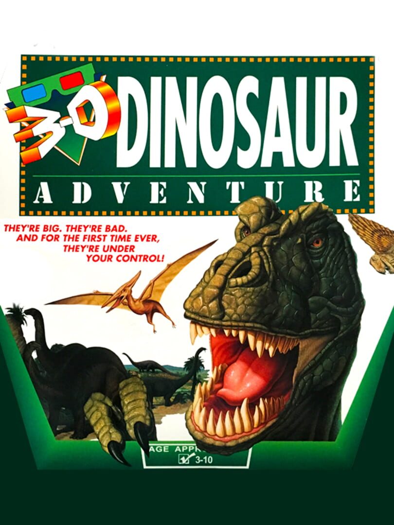 Copertina di 3-D Dinosaur Adventure