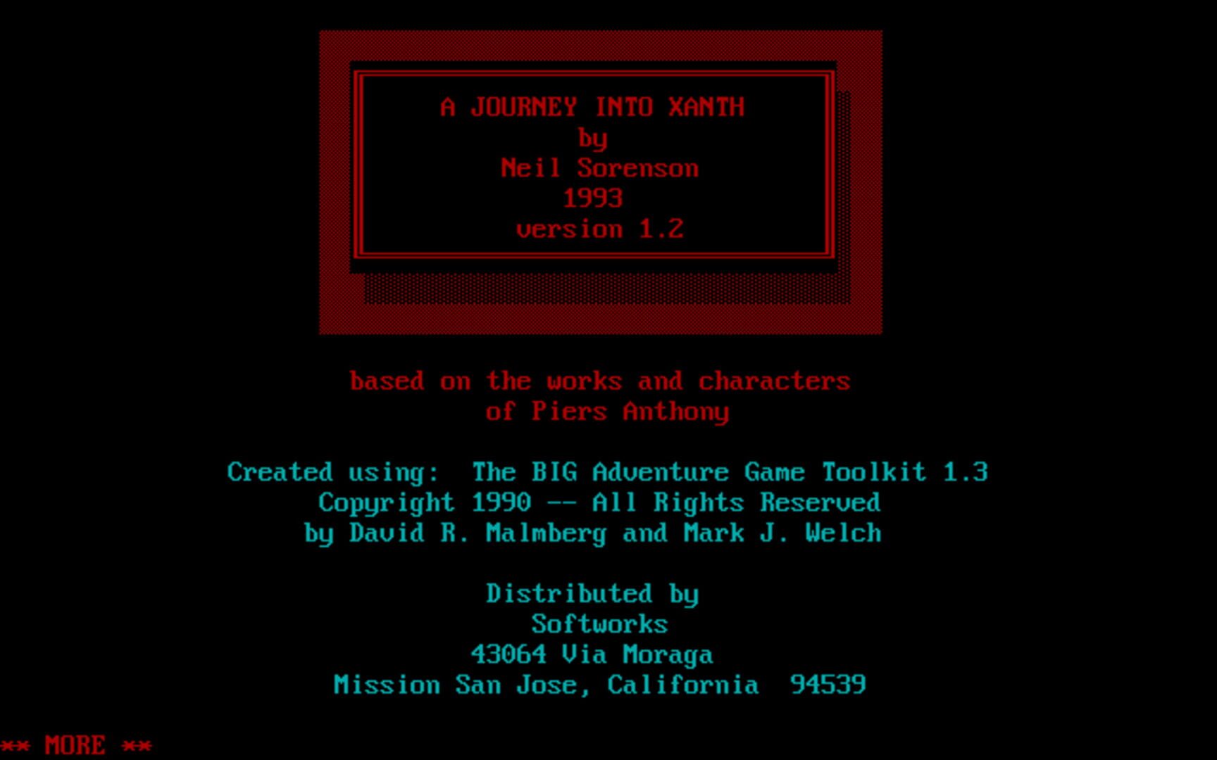 A Journey Into Xanth 커버