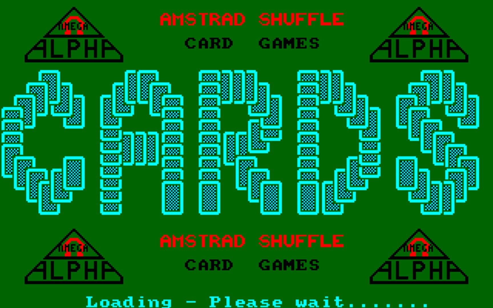 Capa de Amstrad Shuffle Card Games