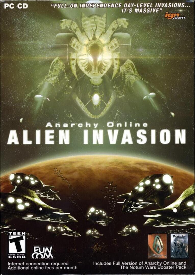 Capa de Anarchy Online: Alien Invasion