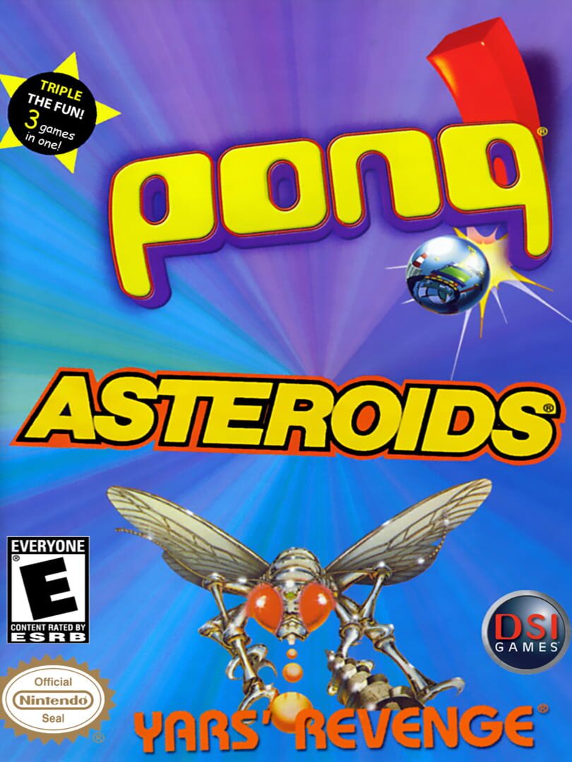 Asteroids / Pong / Yars' Revenge カバー
