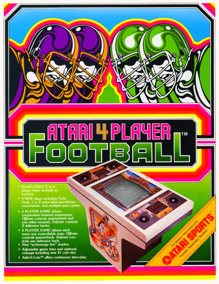 Atari 4 Player Football 커버