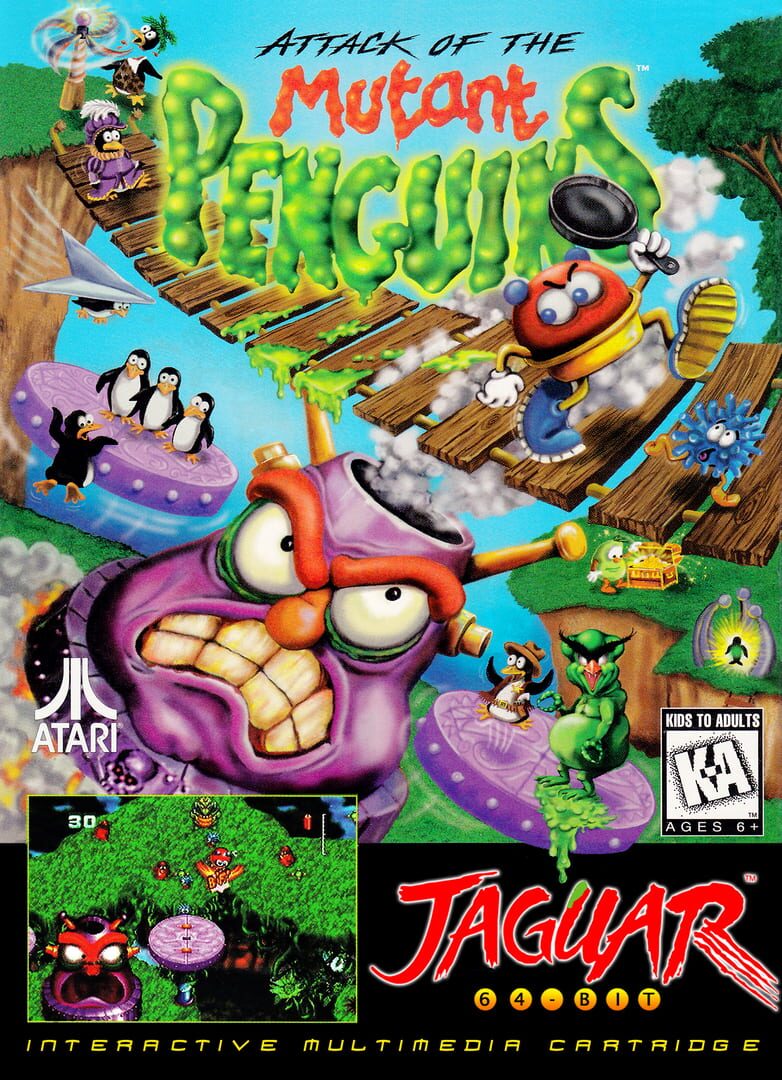 Portada de Attack of the Mutant Penguins