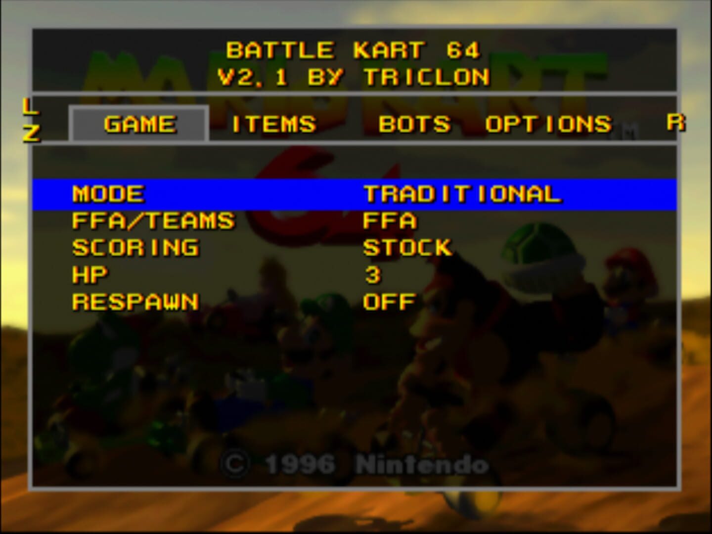 Battle Kart 64 Kapağı
