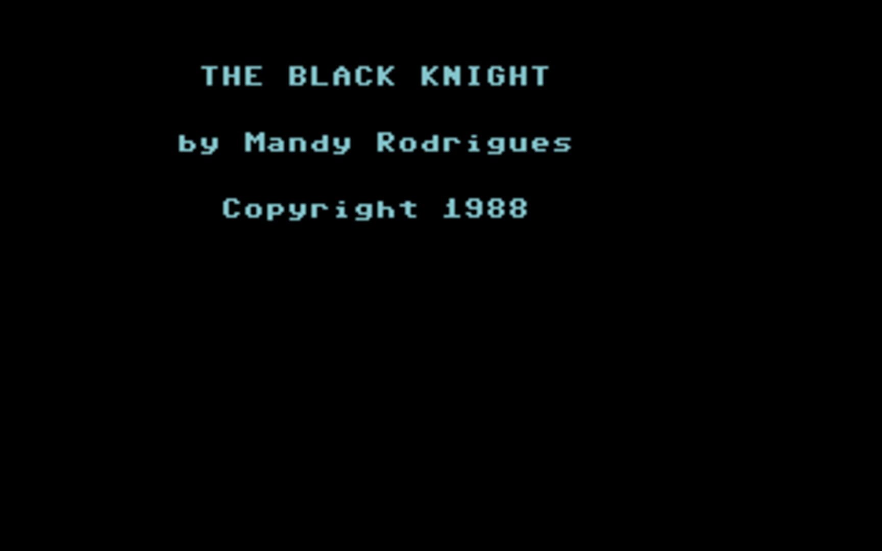 Couverture de Black Knight Adventure