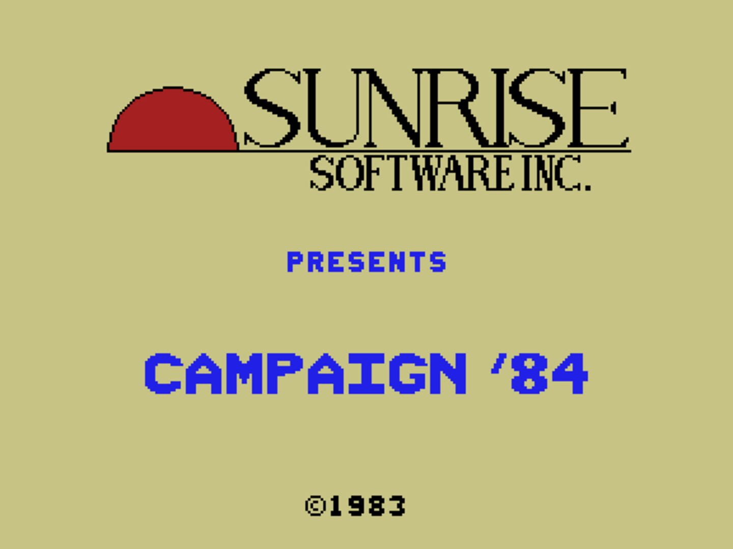 Copertina di Campaign '84