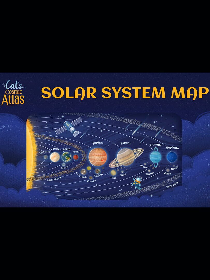 Couverture de Cat's Cosmic Atlas: Solar System Map