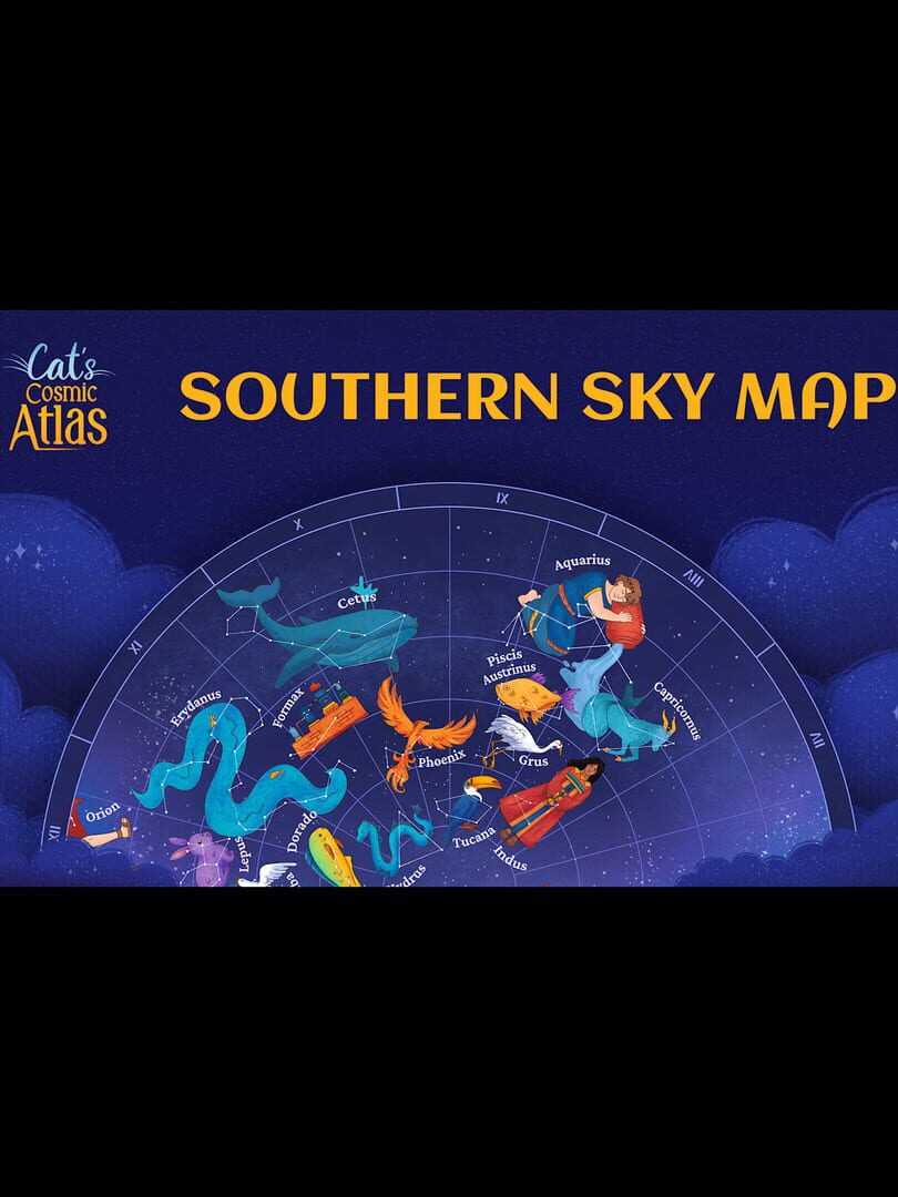 Copertina di Cat's Cosmic Atlas: Southern Sky Map