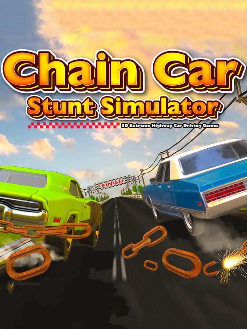 Copertina di Chain Car Stunt Simulator: 3D Extreme Highway Car Driving Games