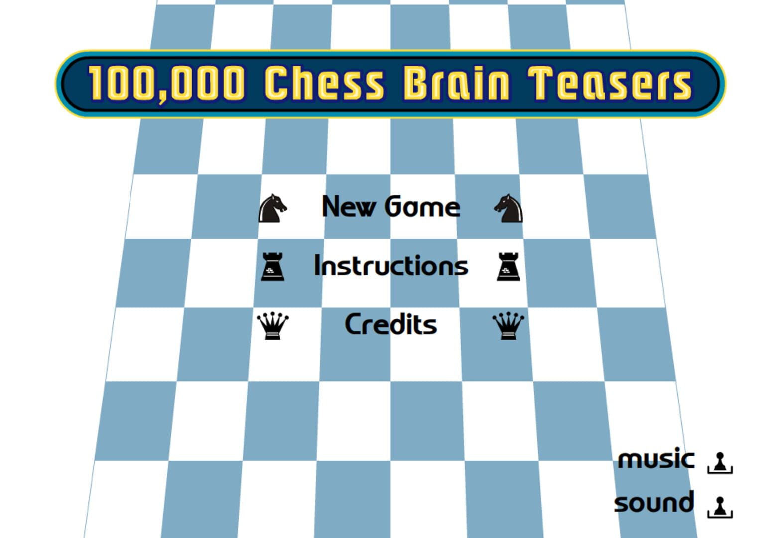 Capa de Chess Brain Teasers 100,000