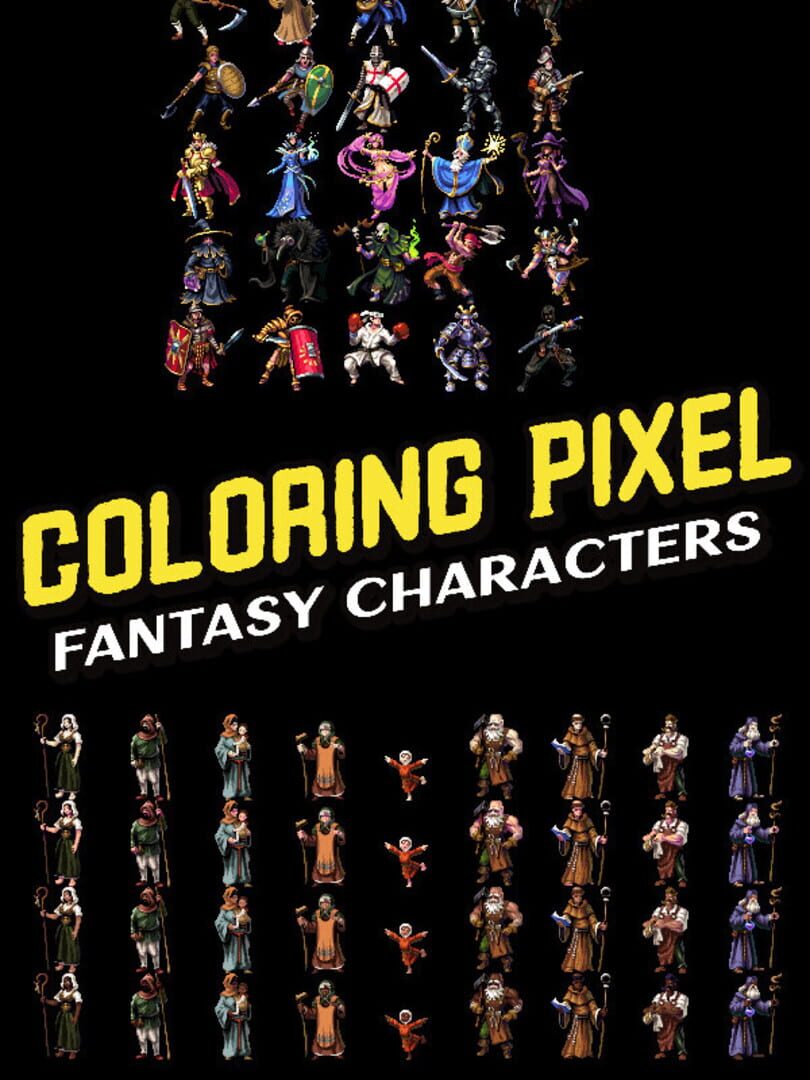 Coloring Pixel: Fantasy Characters Cover