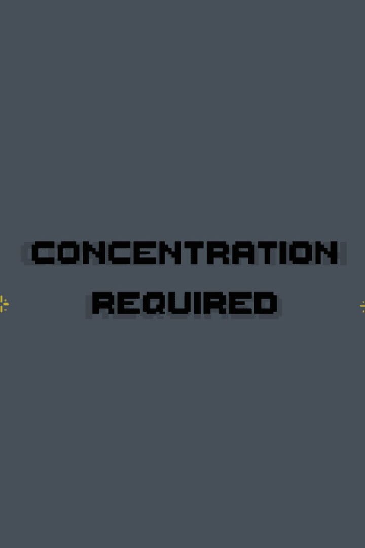 Copertina di Concentration Required