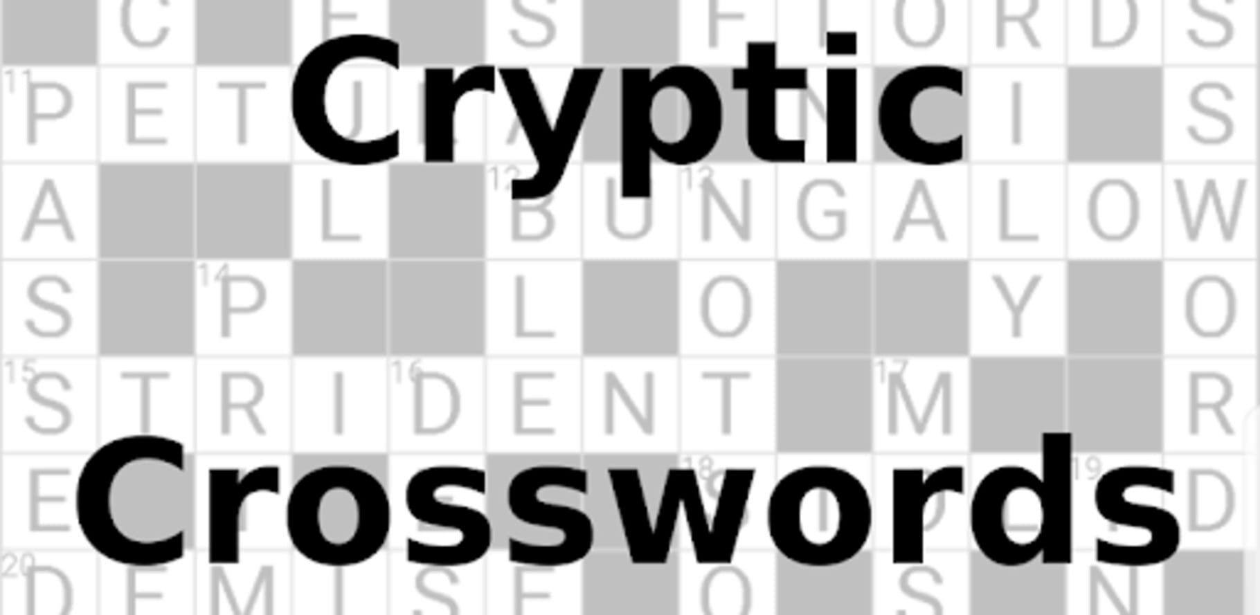 Portada de Cryptic Crosswords