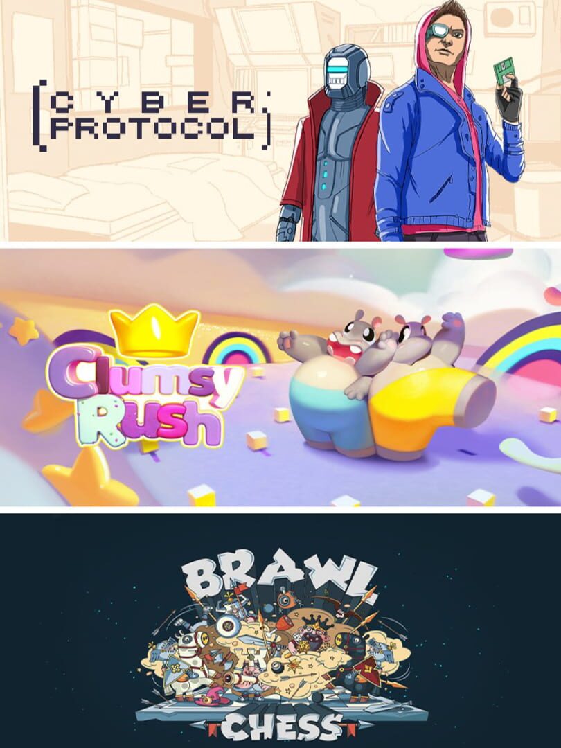 Cyber Protocol + Clumsy Rush + Brawl Chess Kapağı