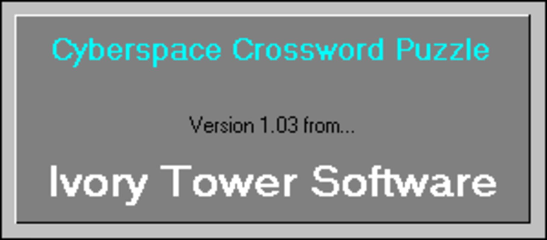 Portada de CyberSpace Crossword Puzzle