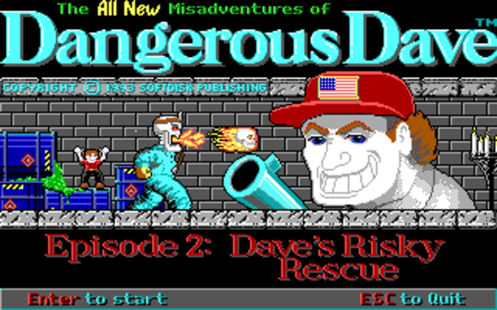 Capa de Dangerous Dave's Risky Rescue