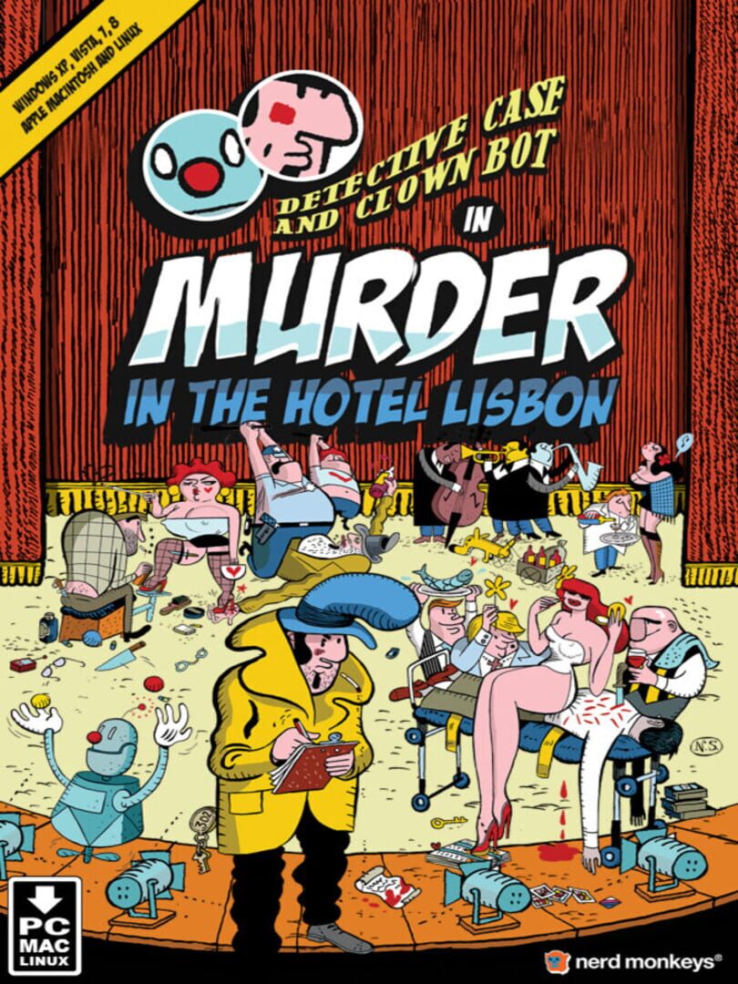 Portada de Detective Case and Clown Bot in: Murder in the Hotel Lisbon