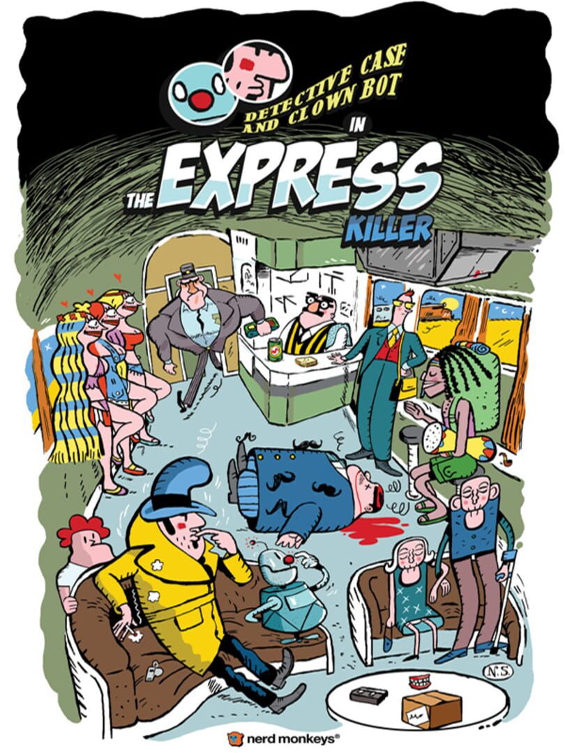 Capa de Detective Case and Clown Bot in: The Express Killer