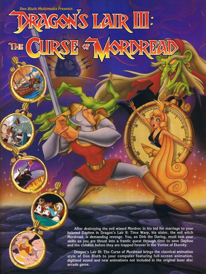 Dragon's Lair III: The Curse of Mordread Cover
