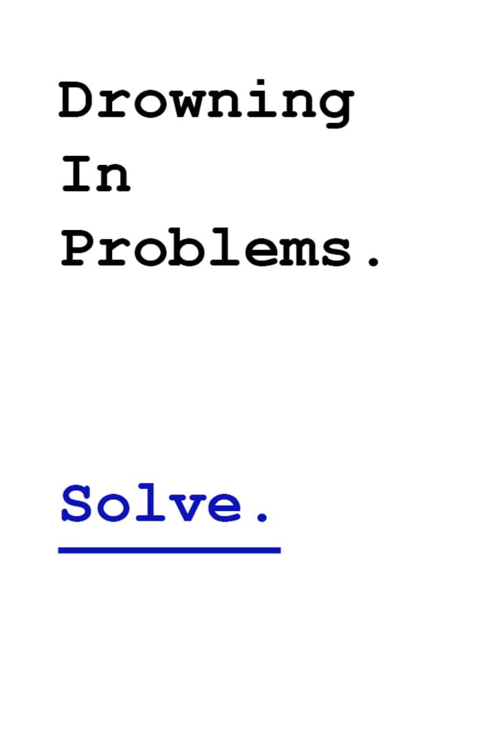 Drowning In Problems Cover