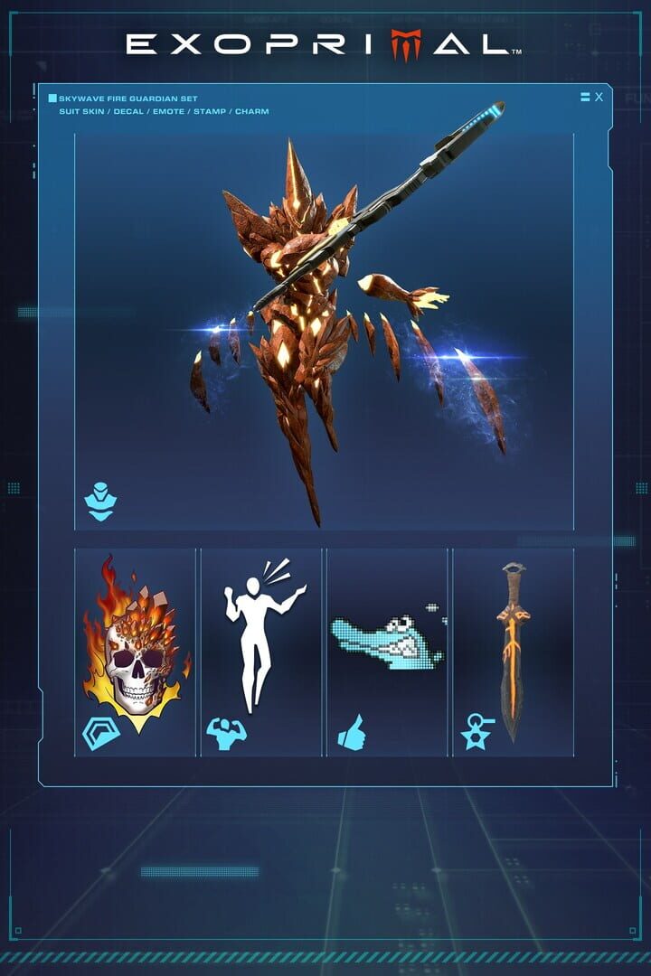 Exoprimal: Skywave Fire Guardian Set 커버