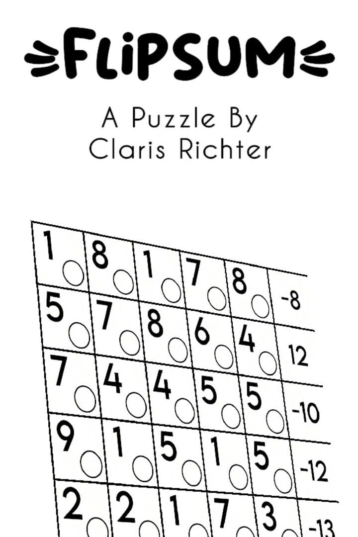Flipsum: A Puzzle by Claris Richter Cover