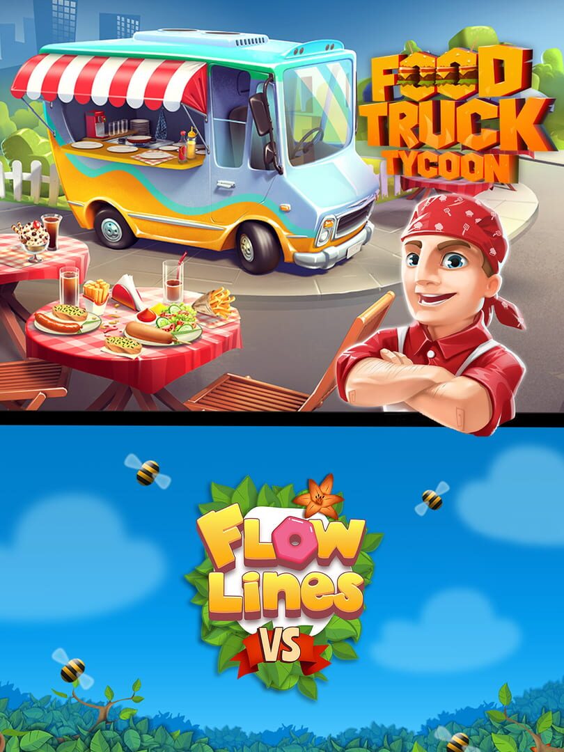 Capa de Food Truck Tycoon + Flowlines VS