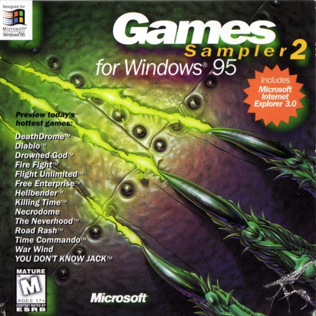 Copertina di Games Sampler 2 for Windows 95