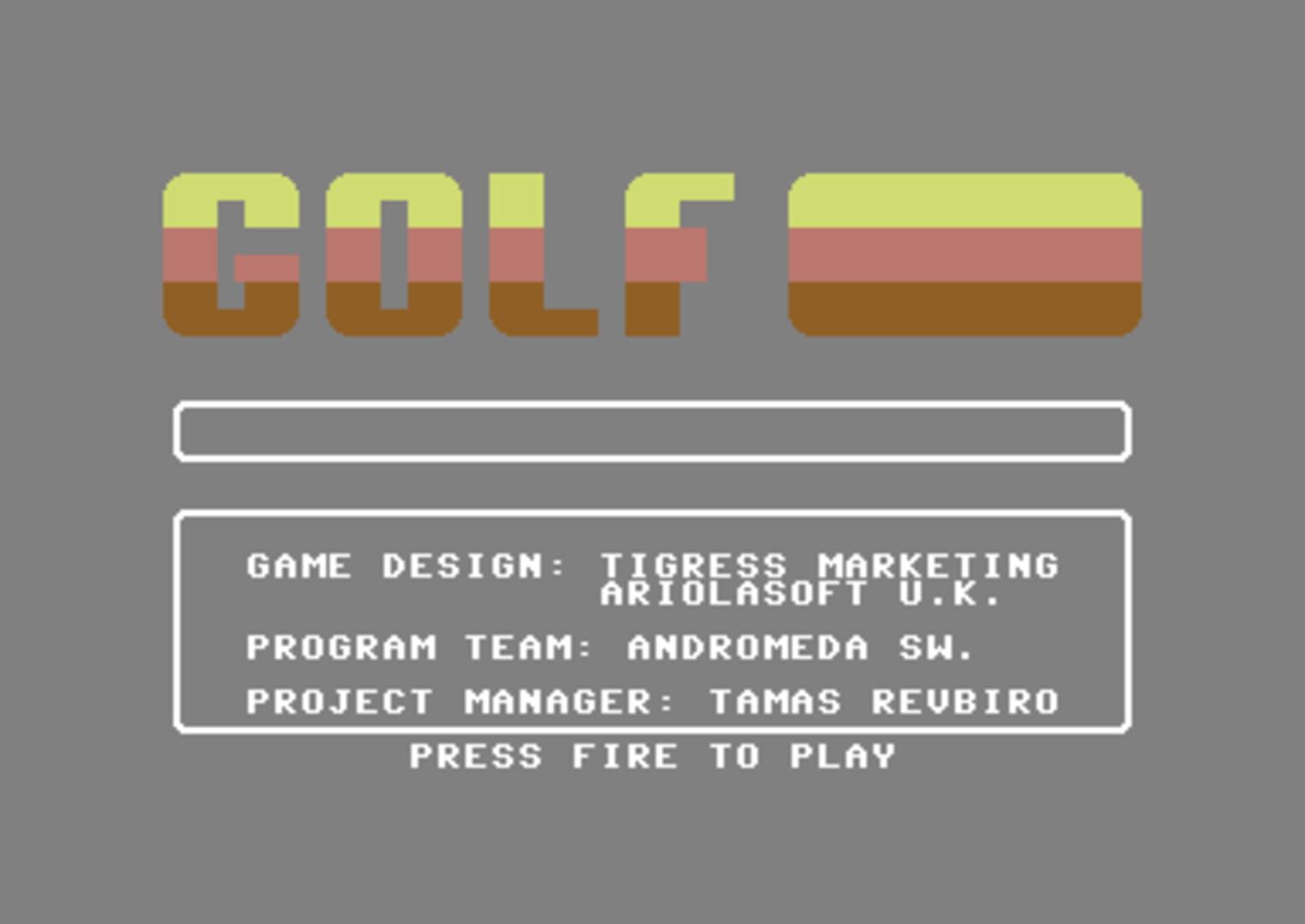 Copertina di Golf Construction Set