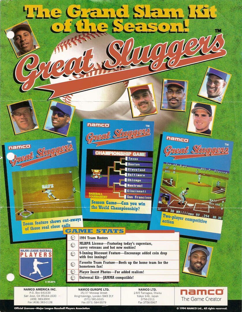 Copertina di Great Sluggers: New World Stadium