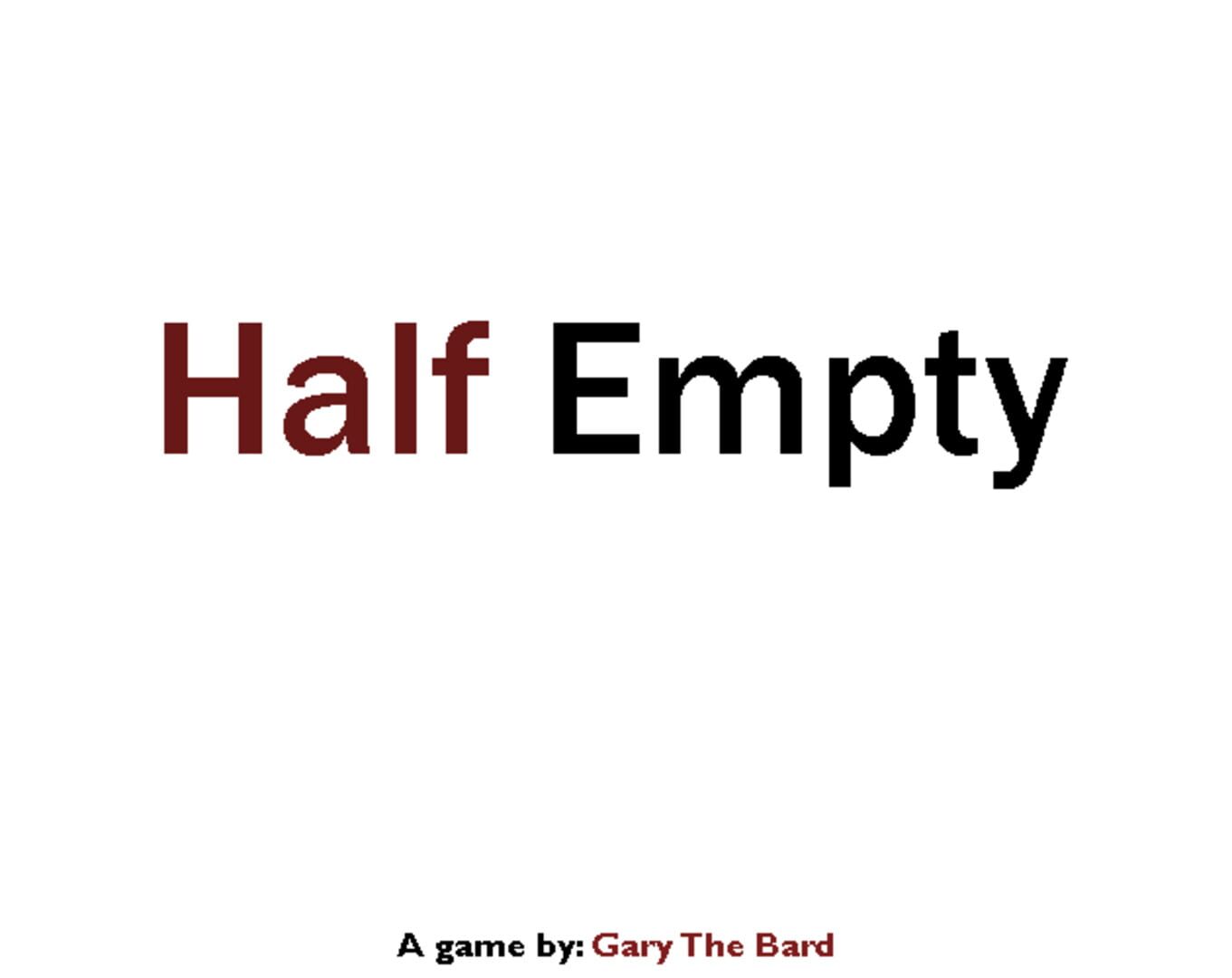 Half Empty Cover
