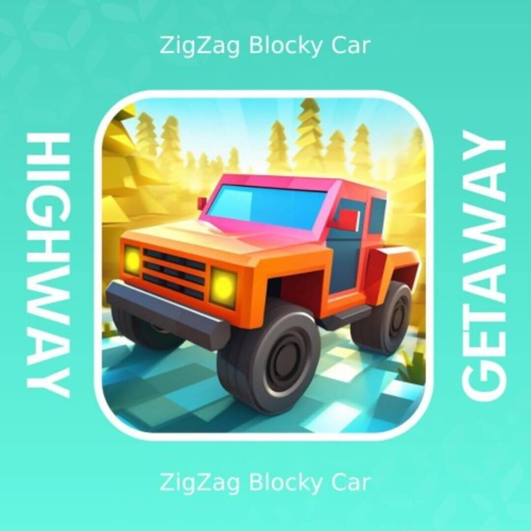 Highway Getaway: ZigZag Blocky Car カバー