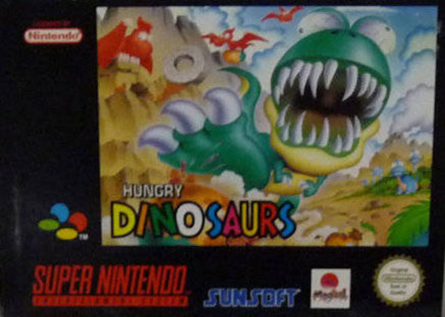 Couverture de Hungry Dinosaurs