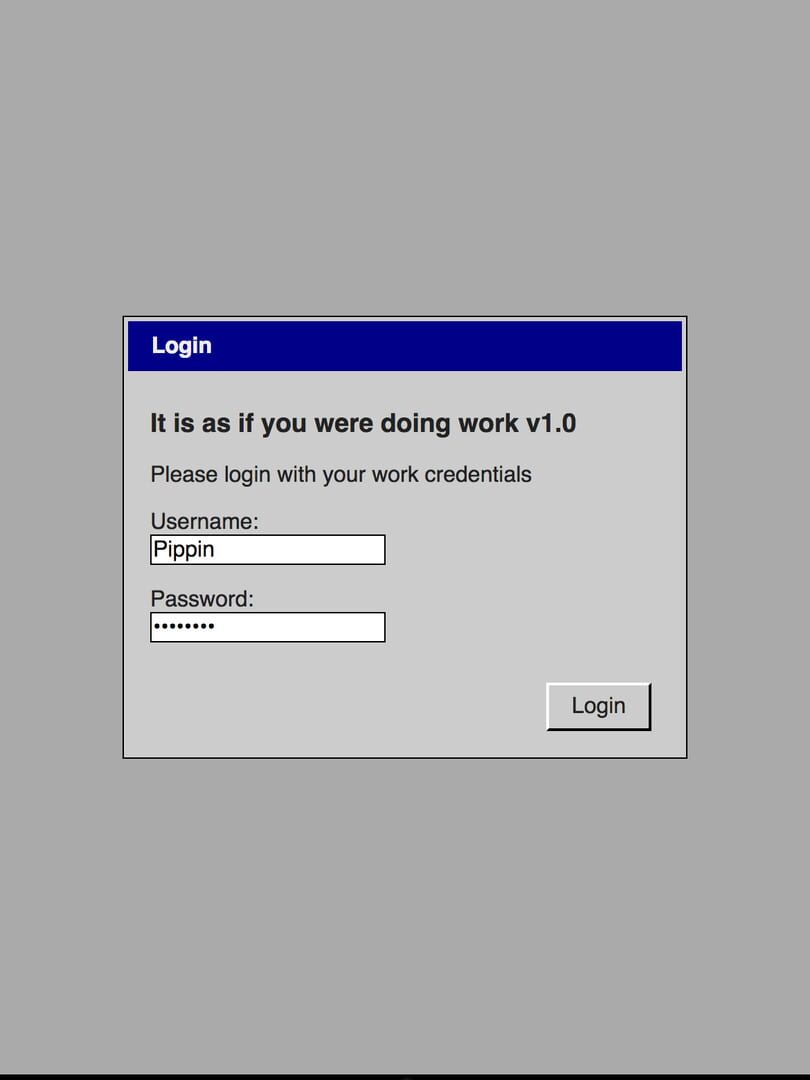 It is as if you were doing work Cover