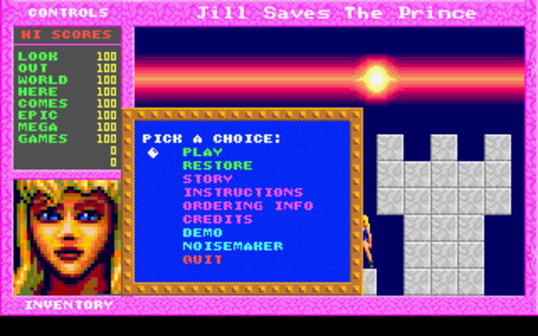Jill of the Jungle: Jill Saves the Prince Cover