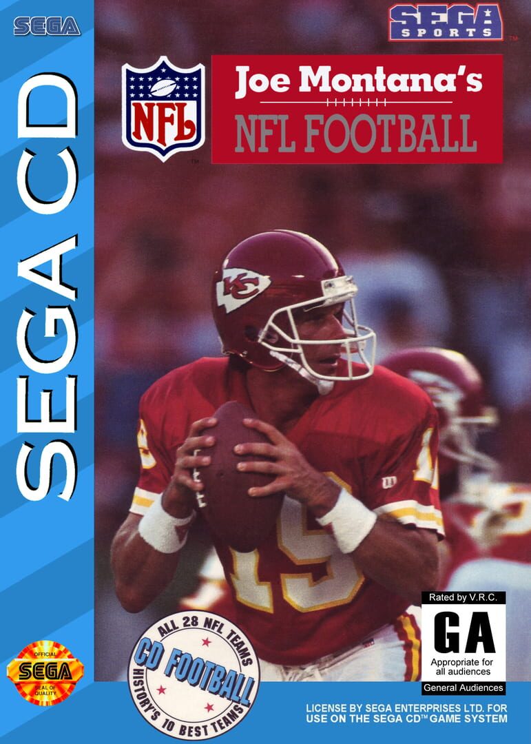 Capa de Joe Montana's NFL Football