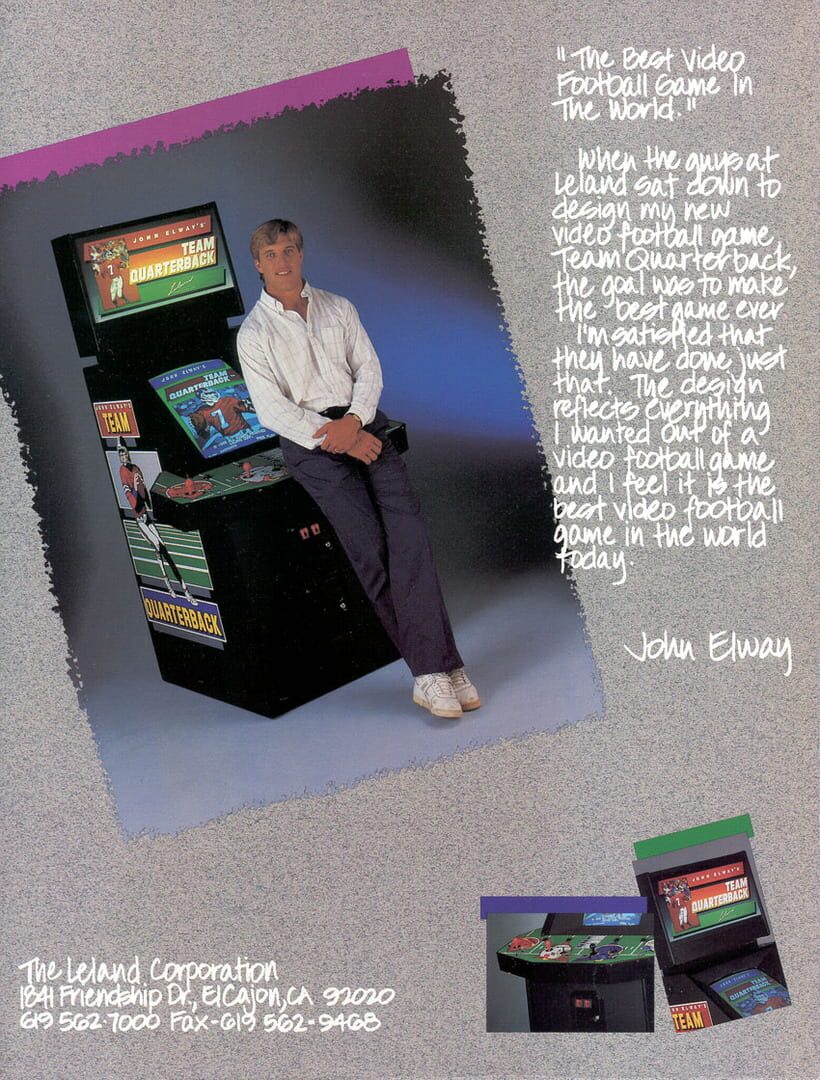Portada de John Elway's Team Quarterback