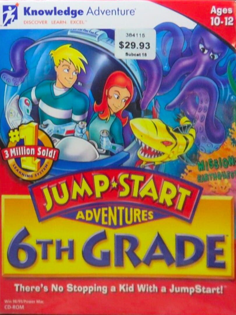 JumpStart Adventures 6th Grade: Mission EarthQuest 커버