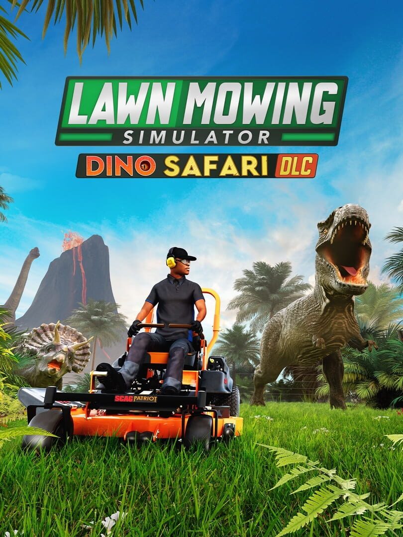 Portada de Lawn Mowing Simulator: Dino Safari