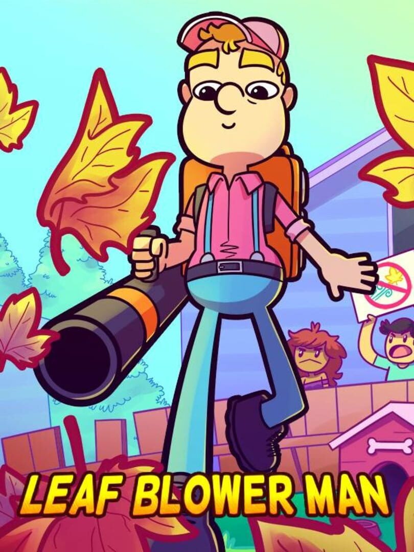Couverture de Leaf Blower Man: This Game Blows!