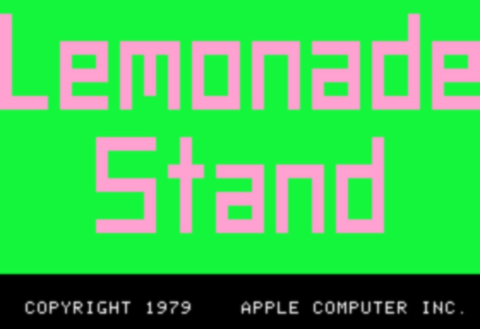 Capa de Lemonade Stand
