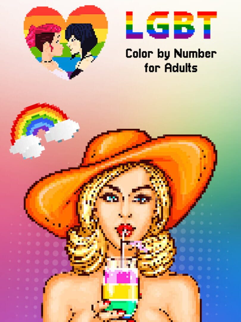 Couverture de LGBT Color by Number for Adults
