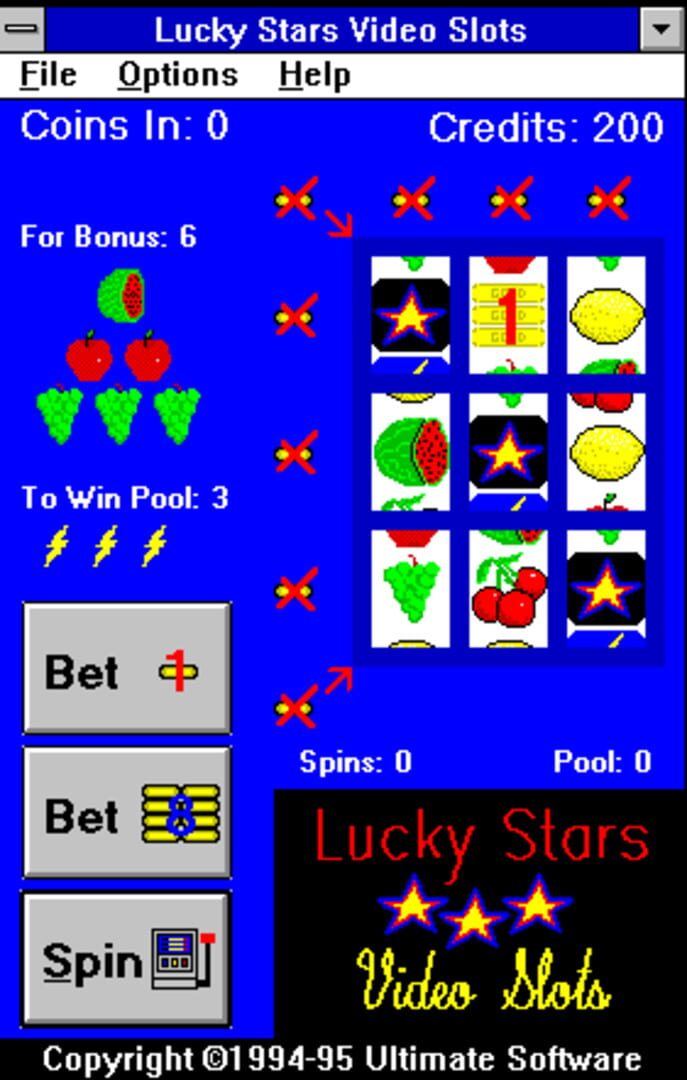 Capa de Lucky Stars Video Slots