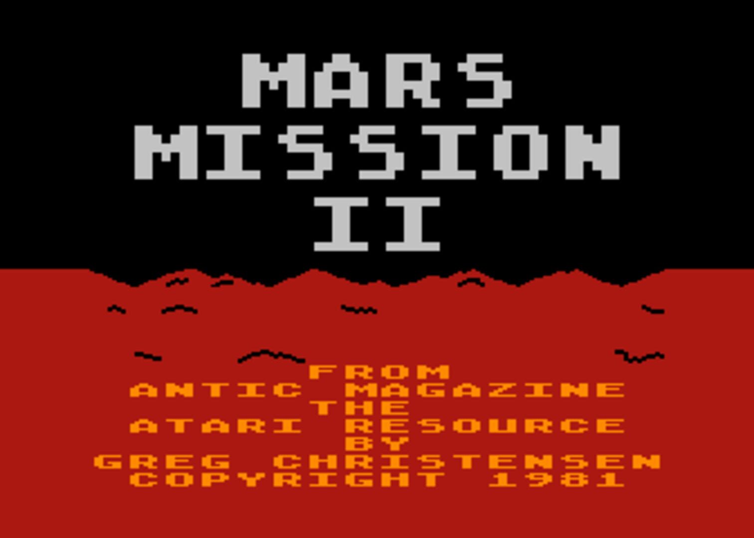 Mars Mission II Kapağı