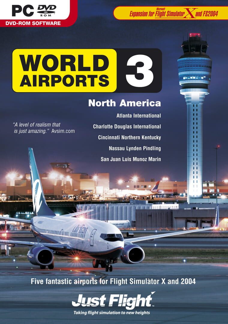 Couverture de Microsoft Flight Simulator X: World Airports 3 - North America