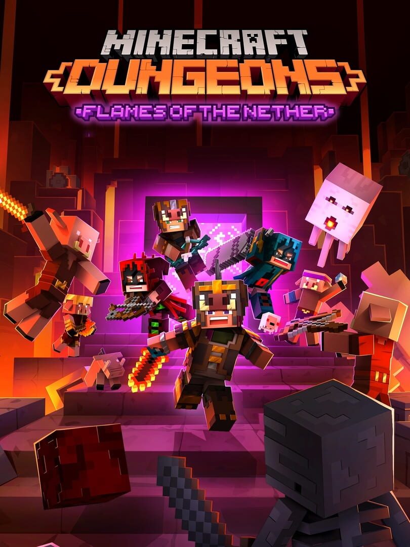 Portada de Minecraft Dungeons: Flames of the Nether