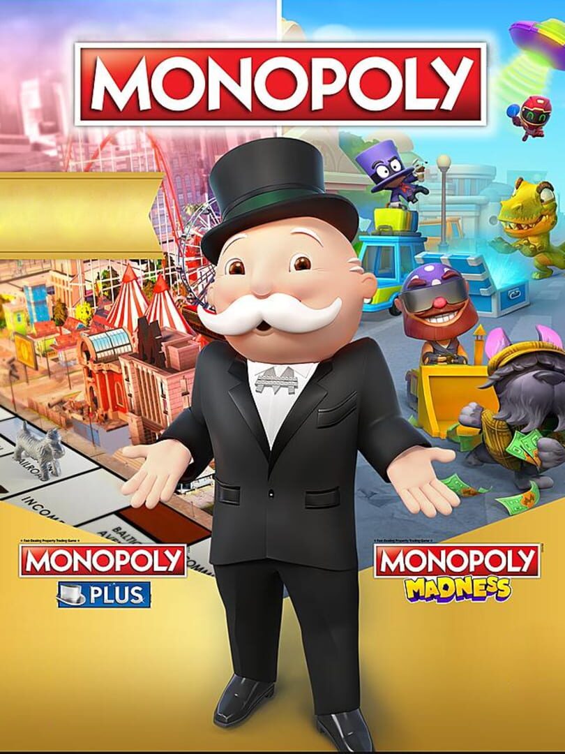 Capa de Monopoly Plus and Monopoly Madness