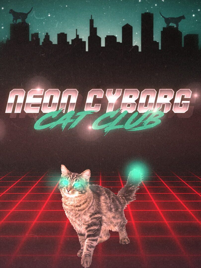 Neon Cyborg Cat Club Cover