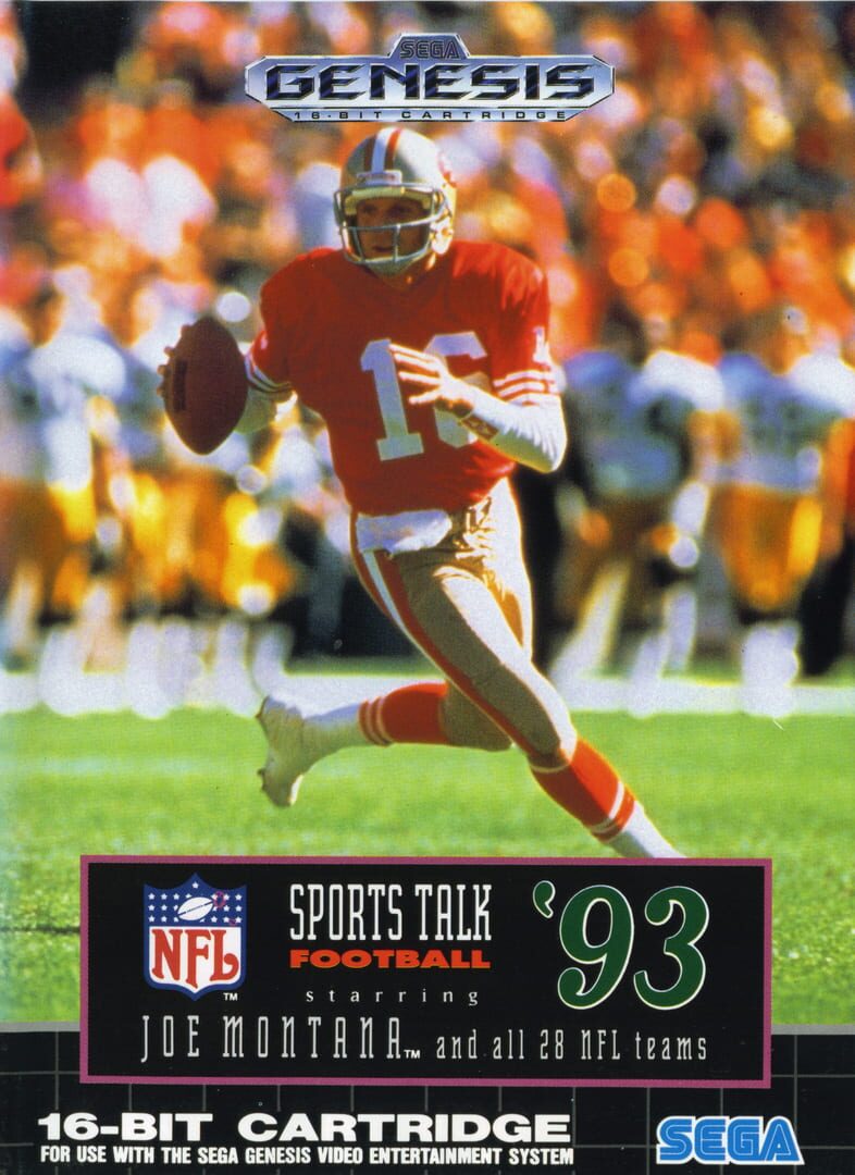 Capa de NFL Sports Talk Football '93 Starring Joe Montana